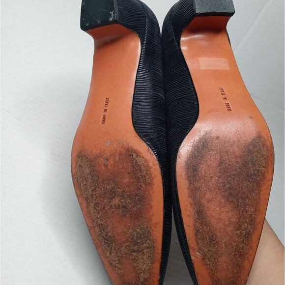 Salvatore Ferragamo black heels size 7.5 - Picture 9 of 9